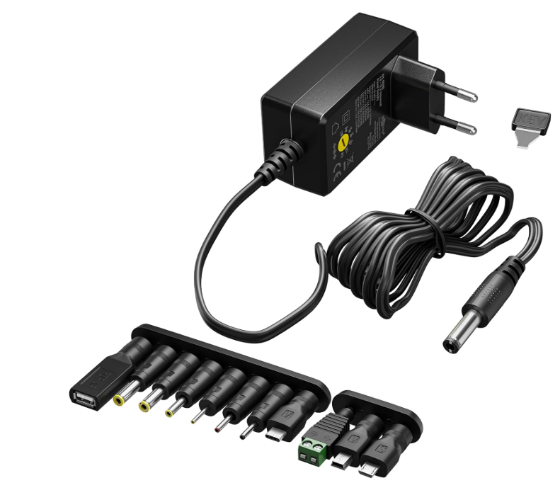 Souffleur de poussière Goobay avec 3 vitesses et 8 embouts pour nettoyage complet